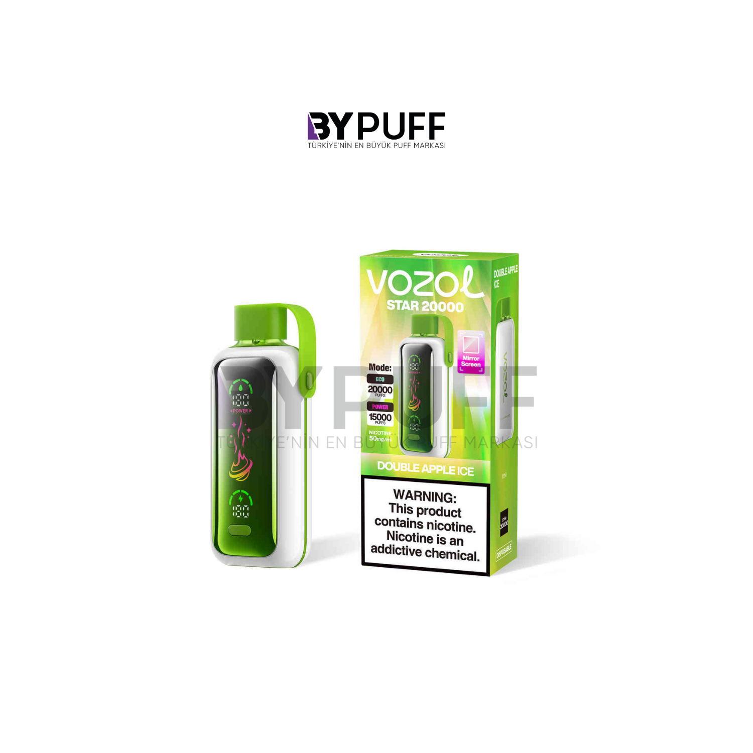 Vozol Star 20000 Double Apple Ice