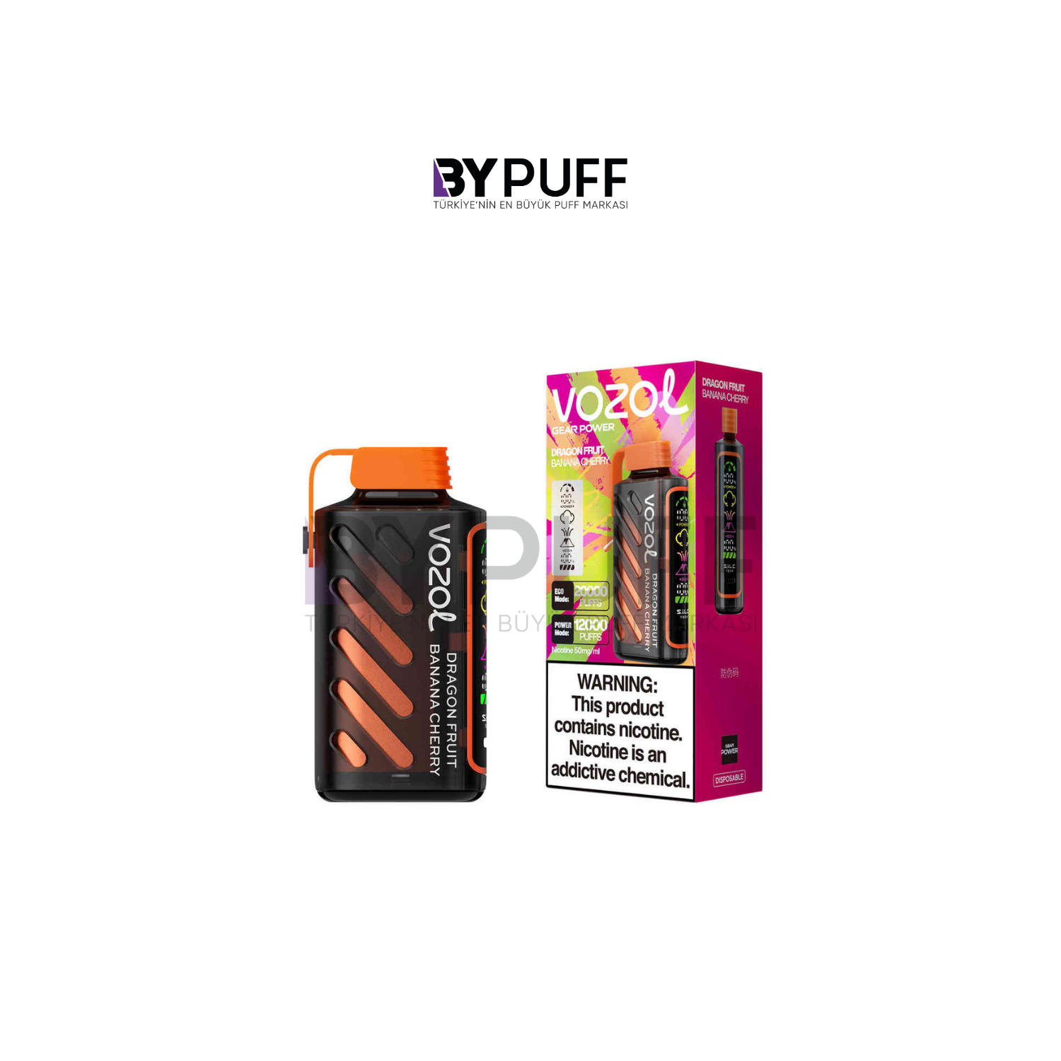 Vozol Gear Power 20000 Dragon Fruit Banana Cherry