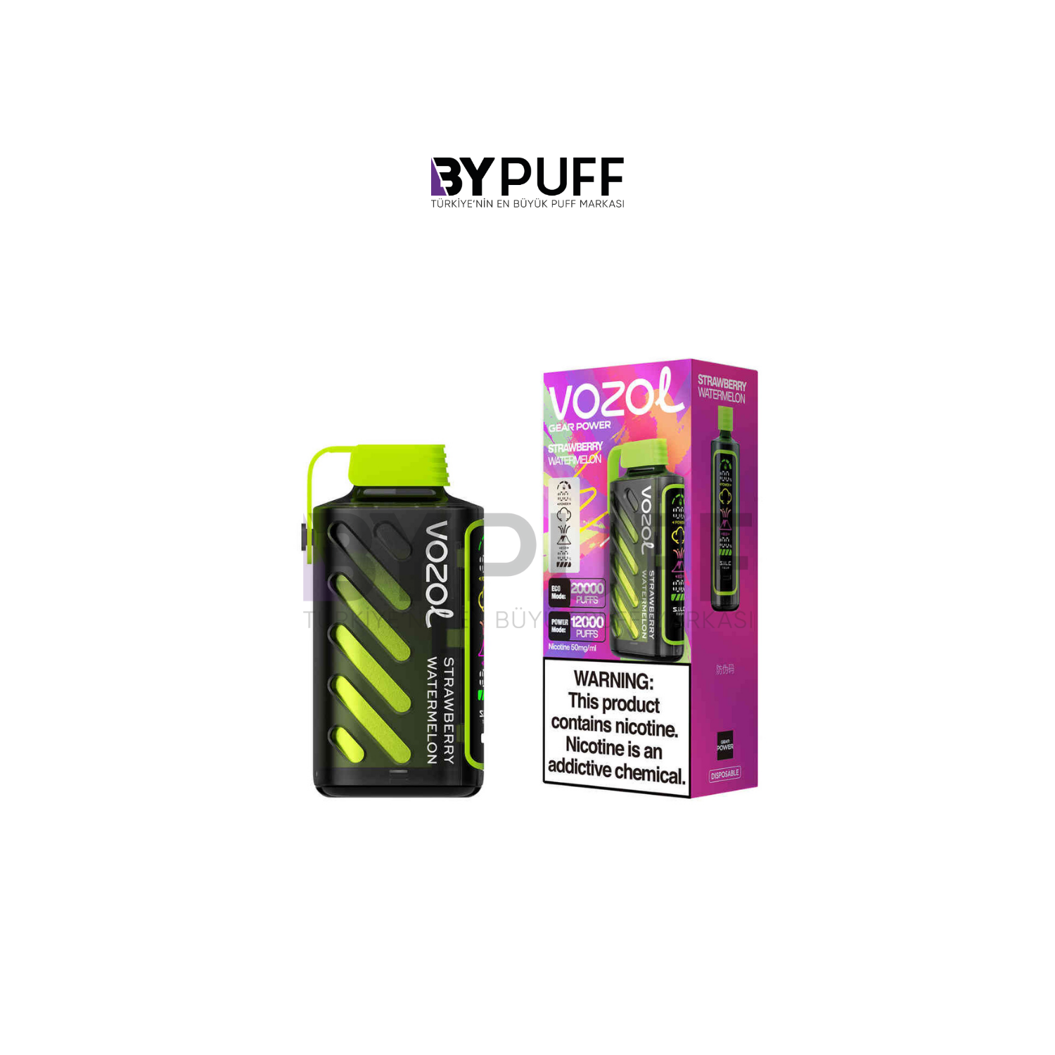 Vozol Gear Power 20000 Strawberry Watermelon