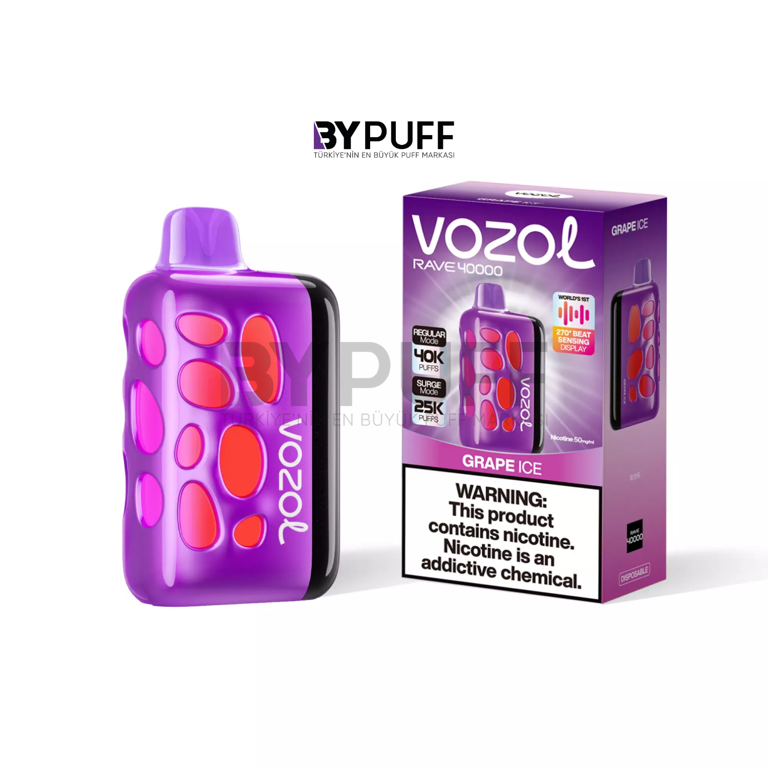 Vozol Rave 40000 Grape Ice